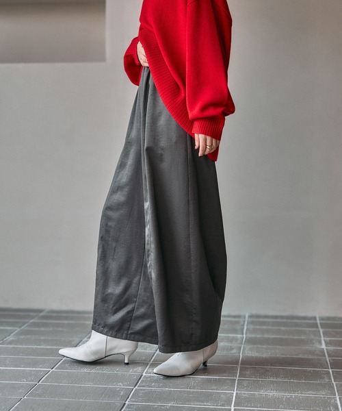 サテンコクーンパンツ Juline THINGS THAT MATTER パンツ SATIN COCOON PANTS / サテンコクーン