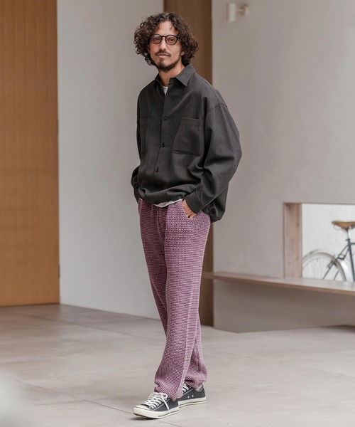 CAMBIO（カンビオ）の「ms6291-ルーズシルエット裾スピンドルTRシャツ（シャツ/ブラウス・メンズ・ネイビー/ホワイト/ブラック・M/L/XL）」の19枚目の写真