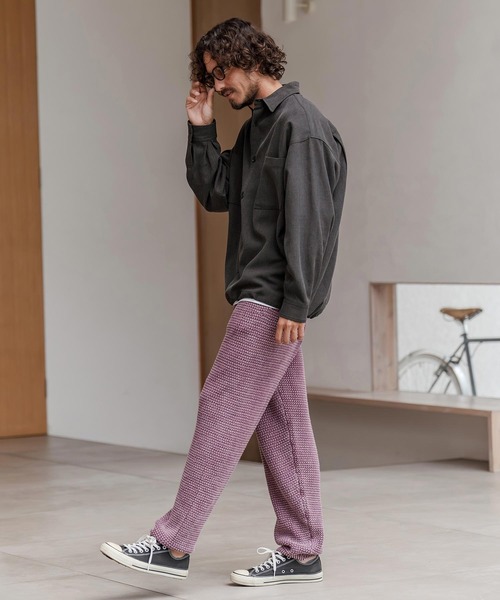 CAMBIO（カンビオ）の「ms6291-ルーズシルエット裾スピンドルTRシャツ（シャツ/ブラウス・メンズ・ネイビー/ホワイト/ブラック・M/L/XL）」の21枚目の写真