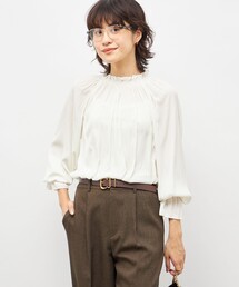 NOLLEY’S | ウォッシャブル2WAY割繊衿フリルブラウス(シャツ/ブラウス)