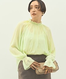 NOLLEY’S | ウォッシャブル2WAY割繊衿フリルブラウス(シャツ/ブラウス)