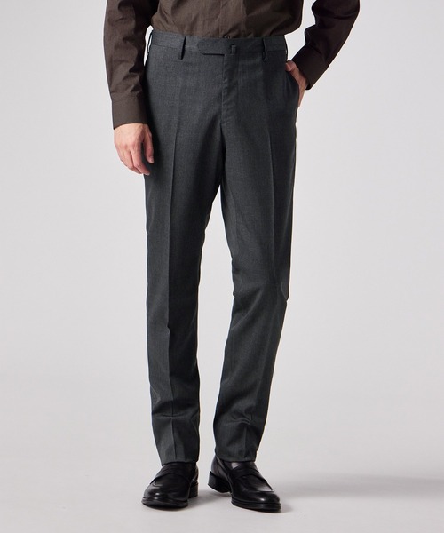 メランジウールストレッチ テーパードトラウザーズ / 253155 001DP