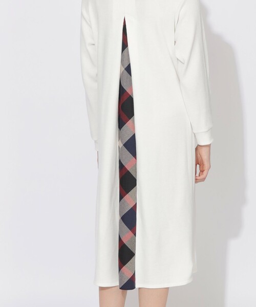 CB CRESTBRIDGE（シービークレストブリッジ）の「【Meシリーズ】バックチェック切替タートルワンピース（ワンピース・レディース・ブラック/レッド系その他4/ホワイト系その他・S/M）」の8枚目の写真
