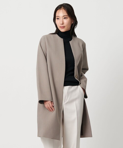 セール】ダブルクロス キーネックコート ＜A DAY IN THE LIFE＞（ノー