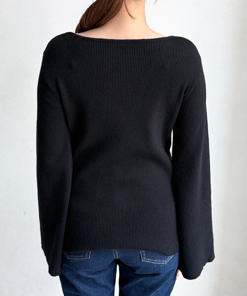 Chez toi(シェトワ)の「【ITAMI企画】フレアスリーブニット×2WAYキャミワンピース(ワンピース・レディース・ベージュ/ブラック/グレー・FREE)」の8枚目の写真