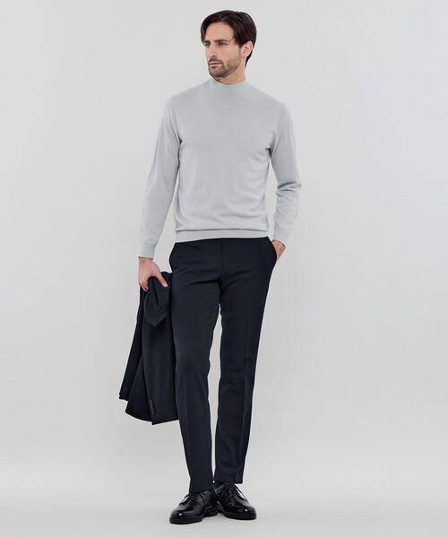 MACKINTOSH LONDON（マッキントッシュ ロンドン）の「ウールプラックスホールガーメントモックネックニット（ニット/セーター・メンズ・ブラック/ベージュ系その他3/グレー系その他2・XL/L/M）」の15枚目の写真