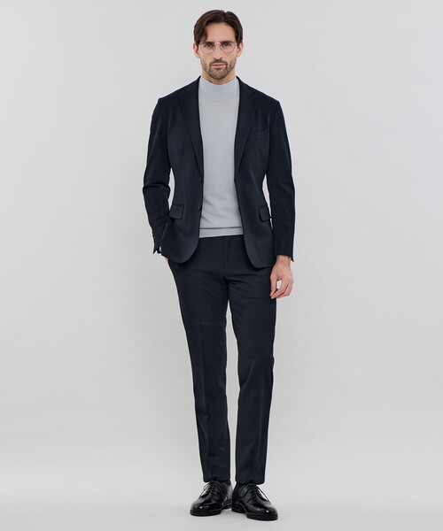 MACKINTOSH LONDON（マッキントッシュ ロンドン）の「ウールプラックスホールガーメントモックネックニット（ニット/セーター・メンズ・ブラック/ベージュ系その他3/グレー系その他2・XL/L/M）」の14枚目の写真