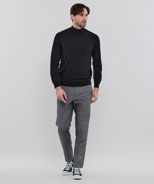 MACKINTOSH LONDON（マッキントッシュ ロンドン）の「ウールプラックスホールガーメントモックネックニット（ニット/セーター・メンズ・ブラック/ベージュ系その他3/グレー系その他2・XL/L/M）」の13枚目の写真