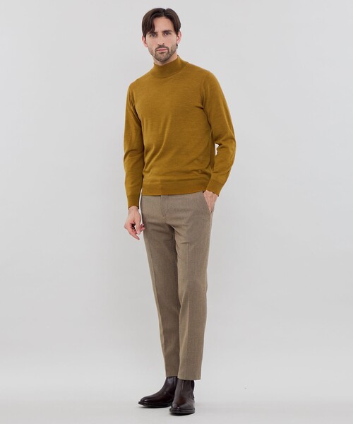 MACKINTOSH LONDON（マッキントッシュ ロンドン）の「ウールプラックスホールガーメントモックネックニット（ニット/セーター・メンズ・ブラック/ベージュ系その他3/グレー系その他2・XL/L/M）」の12枚目の写真