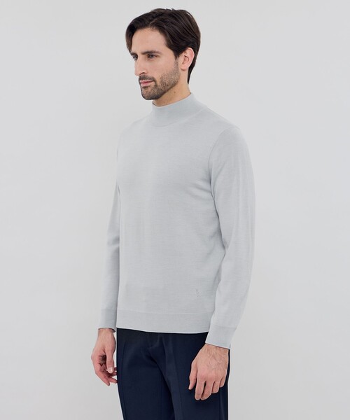 MACKINTOSH LONDON（マッキントッシュ ロンドン）の「ウールプラックスホールガーメントモックネックニット（ニット/セーター・メンズ・ブラック/ベージュ系その他3/グレー系その他2・XL/L/M）」の10枚目の写真