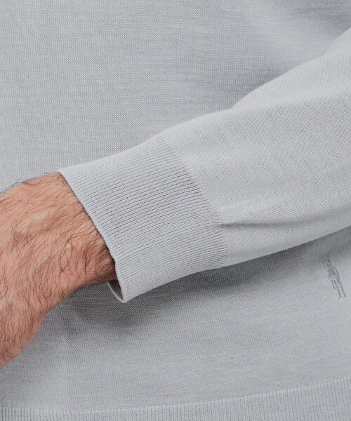 MACKINTOSH LONDON（マッキントッシュ ロンドン）の「ウールプラックスホールガーメントモックネックニット（ニット/セーター・メンズ・ブラック/ベージュ系その他3/グレー系その他2・XL/L/M）」の8枚目の写真