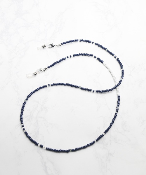 ARCHIVER(アーカイバ)の「【RES】【3WAY】ガラスビーズマスクコード(ネックレス・メンズ・ネイビー/ホワイト/レッド/グリーン/ブラック/ブラック系その他・FREE)」の6枚目の写真