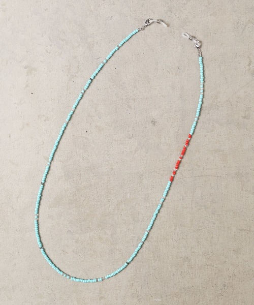 ARCHIVER(アーカイバ)の「【RES】【3WAY】ガラスビーズマスクコード(ネックレス・メンズ・ネイビー/ホワイト/レッド/グリーン/ブラック/ブラック系その他・FREE)」の5枚目の写真