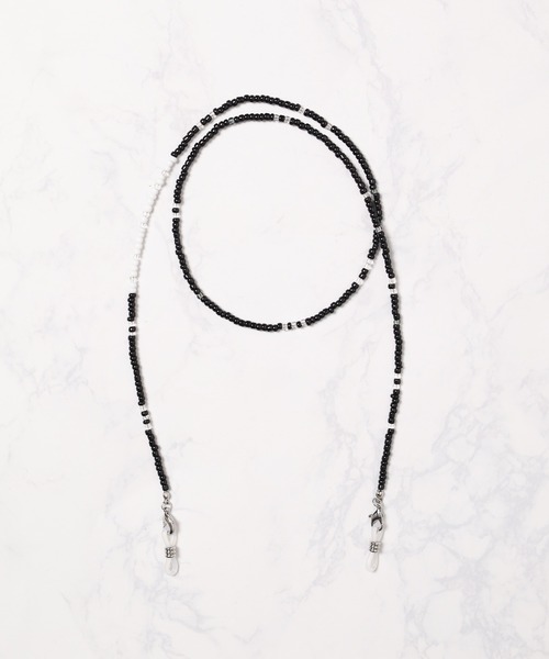 ARCHIVER(アーカイバ)の「【RES】【3WAY】ガラスビーズマスクコード(ネックレス・メンズ・ネイビー/ホワイト/レッド/グリーン/ブラック/ブラック系その他・FREE)」の7枚目の写真