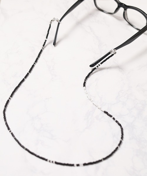 ARCHIVER(アーカイバ)の「【RES】【3WAY】ガラスビーズマスクコード(ネックレス・メンズ・ネイビー/ホワイト/レッド/グリーン/ブラック/ブラック系その他・FREE)」の8枚目の写真