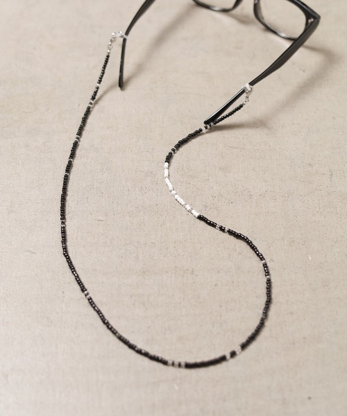 ARCHIVER(アーカイバ)の「【RES】【3WAY】ガラスビーズマスクコード(ネックレス・メンズ・ネイビー/ホワイト/レッド/グリーン/ブラック/ブラック系その他・FREE)」の9枚目の写真