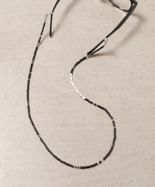 ARCHIVER(アーカイバ)の「【RES】【3WAY】ガラスビーズマスクコード(ネックレス・メンズ・ネイビー/ホワイト/レッド/グリーン/ブラック/ブラック系その他・FREE)」の10枚目の写真