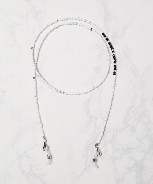 ARCHIVER(アーカイバ)の「【RES】【3WAY】ガラスビーズマスクコード(ネックレス・メンズ・ネイビー/ホワイト/レッド/グリーン/ブラック/ブラック系その他・FREE)」の11枚目の写真