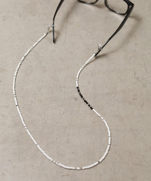 ARCHIVER(アーカイバ)の「【RES】【3WAY】ガラスビーズマスクコード(ネックレス・メンズ・ネイビー/ホワイト/レッド/グリーン/ブラック/ブラック系その他・FREE)」の14枚目の写真