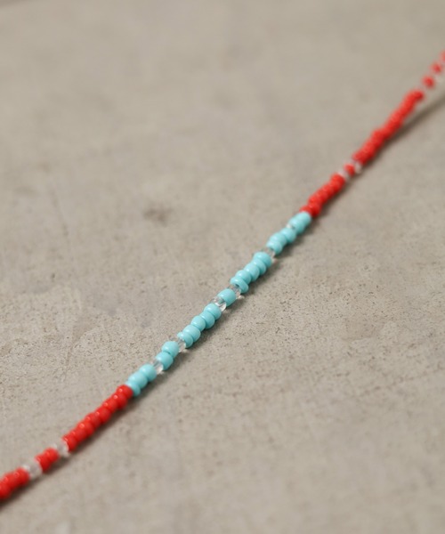 ARCHIVER(アーカイバ)の「【RES】【3WAY】ガラスビーズマスクコード(ネックレス・メンズ・ネイビー/ホワイト/レッド/グリーン/ブラック/ブラック系その他・FREE)」の20枚目の写真