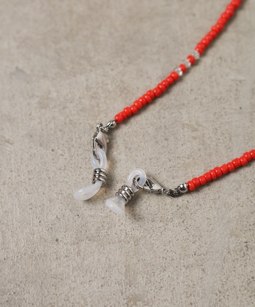 ARCHIVER(アーカイバ)の「【RES】【3WAY】ガラスビーズマスクコード(ネックレス・メンズ・ネイビー/ホワイト/レッド/グリーン/ブラック/ブラック系その他・FREE)」の22枚目の写真