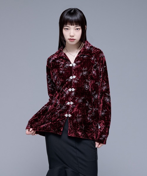 enofベロアチャイナカカラーシャツ enofベロアチャイナカカラーシャツ WEAR｜ENOF(イナフ)公式通販