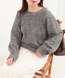 MICO COULIER | ひげネップヤーンプルオーバーニット(ニット/セーター)