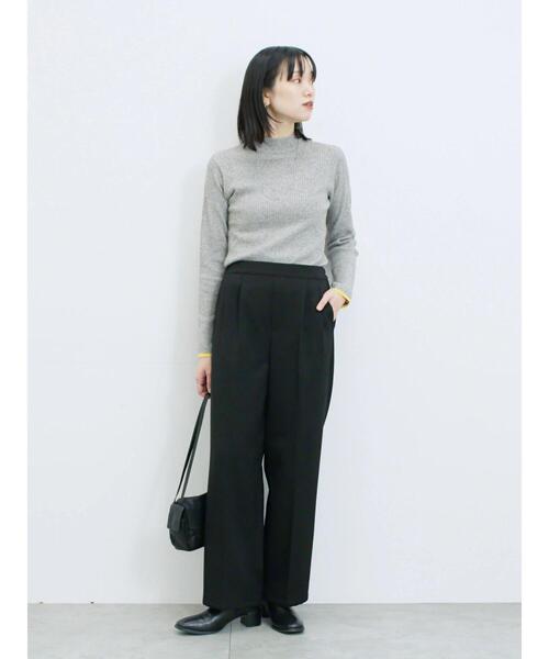 Samansa Mos2 blue（サマンサモスモスブルー）の「【吸湿発熱】マルチスタイルストレートパンツ（その他パンツ・レディース・モカ/ベージュ/グレー/ブラック/ブラウン・SS/M/L/S）」の6枚目の写真