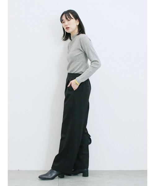 Samansa Mos2 blue（サマンサモスモスブルー）の「【吸湿発熱】マルチスタイルストレートパンツ（その他パンツ・レディース・モカ/ベージュ/グレー/ブラック/ブラウン・SS/M/L/S）」の7枚目の写真