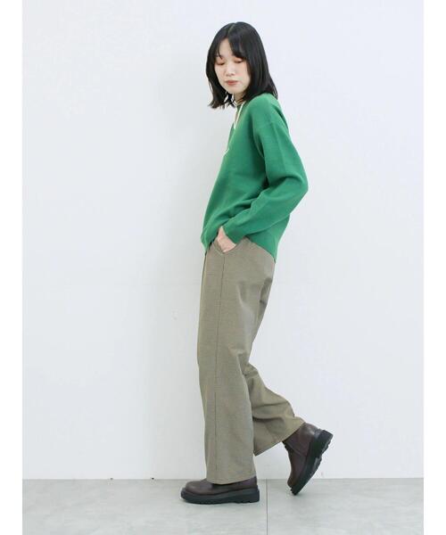 Samansa Mos2 blue（サマンサモスモスブルー）の「【吸湿発熱】マルチスタイルストレートパンツ（その他パンツ・レディース・モカ/ベージュ/グレー/ブラック/ブラウン・SS/M/L/S）」の12枚目の写真