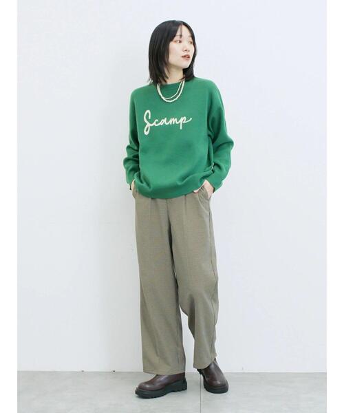 Samansa Mos2 blue（サマンサモスモスブルー）の「【吸湿発熱】マルチスタイルストレートパンツ（その他パンツ・レディース・モカ/ベージュ/グレー/ブラック/ブラウン・SS/M/L/S）」の14枚目の写真