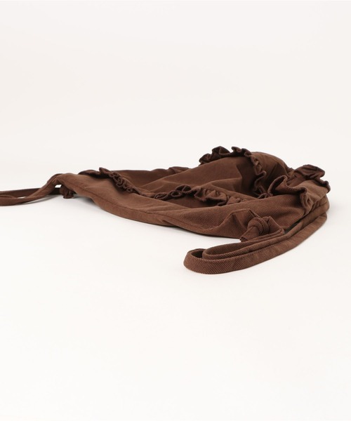 apres jour clair(アプレジュールクレア)の「【apres jour clair】フリルコーデュロイナップザック(バックパック/リュック・レディース・ベージュ/ダークブラウン・FREE)」の9枚目の写真