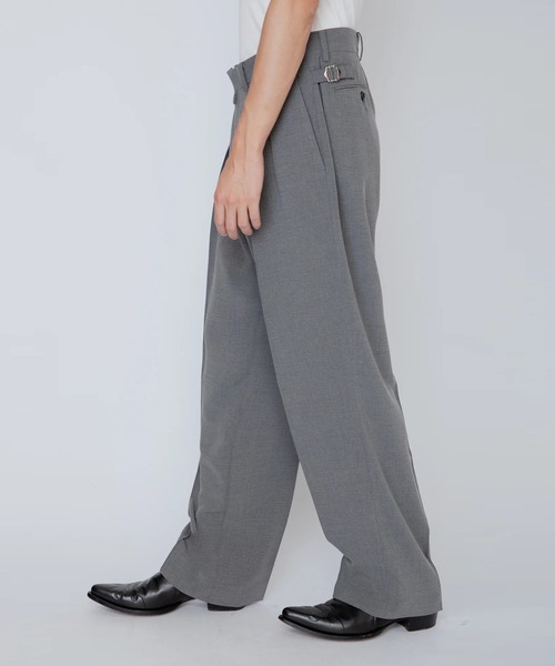 セール】【RAINMAKER/レインメーカー】MELANGE TWILL WIDE TROUSERS