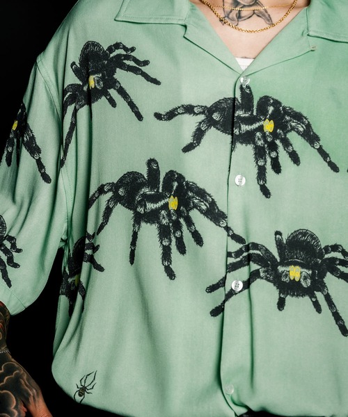 Subciety（サブサエティ）の「Tarantula shirt（シャツ/ブラウス・メンズ・ミント/ホワイト/ピンク・SMALL/MEDIUM/LARGE/X-LARGE）」の14枚目の写真