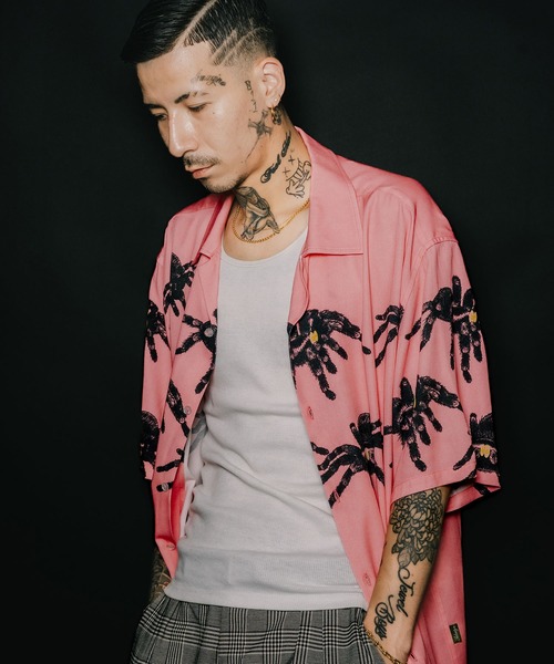 Subciety（サブサエティ）の「Tarantula shirt（シャツ/ブラウス・メンズ・ミント/ホワイト/ピンク・SMALL/MEDIUM/LARGE/X-LARGE）」の15枚目の写真