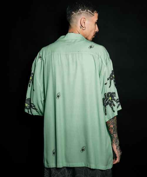 Subciety（サブサエティ）の「Tarantula shirt（シャツ/ブラウス・メンズ・ミント/ホワイト/ピンク・SMALL/MEDIUM/LARGE/X-LARGE）」の12枚目の写真