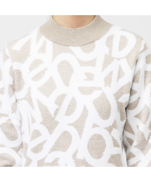 NEW BALANCE（ニューバランス）の「ニューバランス New Balance HIGH NECK KNIT PULLOVER（ニット/セーター・レディース・グリーン/ホワイト・S/M/L）」の6枚目の写真