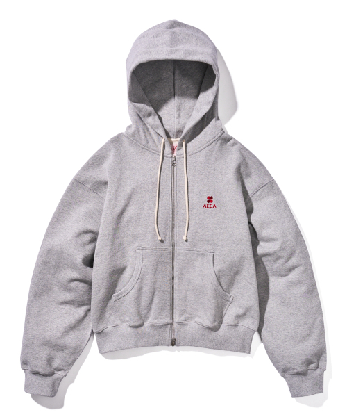 AECA(エイカ)の「EVERYDAY AECA CLOVER ZIP UP HOODIE-GREY(パーカー・レディース・その他・MEDIUM/SMALL/LARGE/W/X-LARGE)」の1枚目の写真