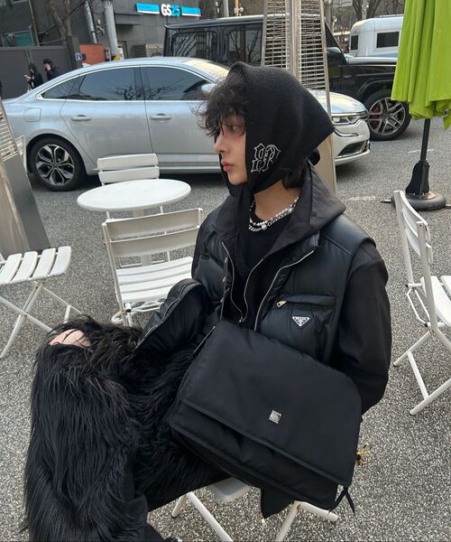 BLACKPURPLE(ブラックパープル)の「3-Wayクラウドバッグ Cloud Bag - L(メッセンジャーバッグ・メンズ・ブラック・FREE)」の14枚目の写真