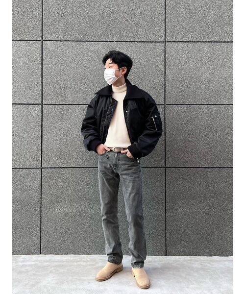 MUSINSA STANDARD(ムシンサスタンダード)の「ミニマルモックネックニット【クリーム】(ニット/セーター・メンズ・その他・SMALL/MEDIUM/LARGE/X-LARGE/XX-LARGE)」の12枚目の写真