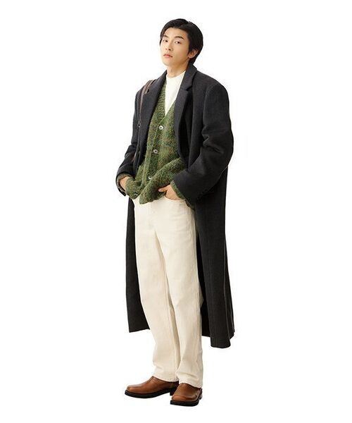 MUSINSA STANDARD(ムシンサスタンダード)の「ミニマルモックネックニット【クリーム】(ニット/セーター・メンズ・その他・SMALL/MEDIUM/LARGE/X-LARGE/XX-LARGE)」の13枚目の写真