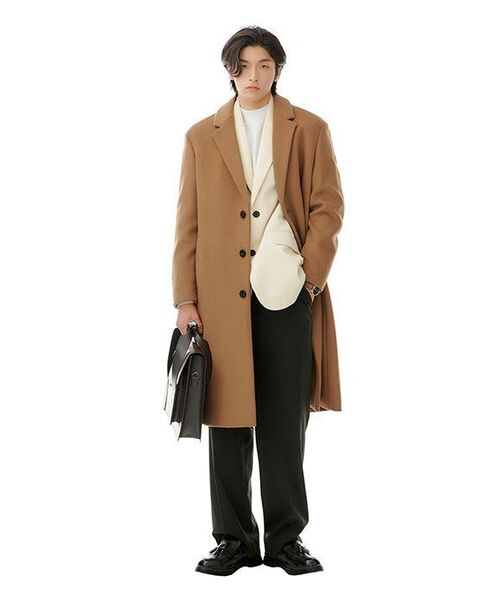MUSINSA STANDARD(ムシンサスタンダード)の「ミニマルモックネックニット【クリーム】(ニット/セーター・メンズ・その他・SMALL/MEDIUM/LARGE/X-LARGE/XX-LARGE)」の15枚目の写真