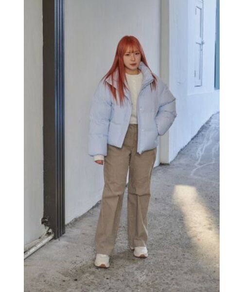 MUSINSA STANDARD WOMAN（ムシンサスタンダードウーマン）の「ウィメンズアンゴラブレンドケーブルクロップニット[アイボリー]（ニット/セーター・レディース・その他・X-SMALL/SMALL/MEDIUM/LARGE）」の7枚目の写真