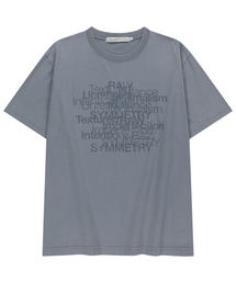 SLOWACID | ウォッシュドコンセプトレイヤー半袖Tシャツ[グレーシュブルー](Tシャツ/カットソー)