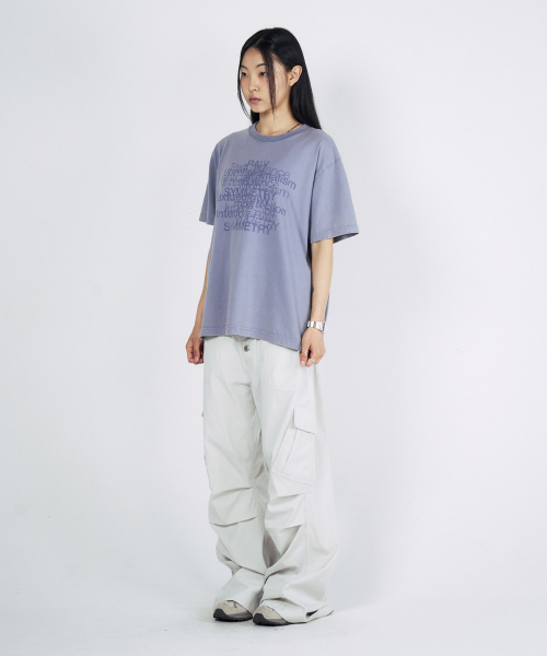 SLOWACID（スローアシッド）の「ウォッシュドコンセプトレイヤー半袖Tシャツ[グレーシュブルー]（Tシャツ/カットソー・レディース・その他・SMALL/MEDIUM/LARGE/X-LARGE）」の2枚目の写真