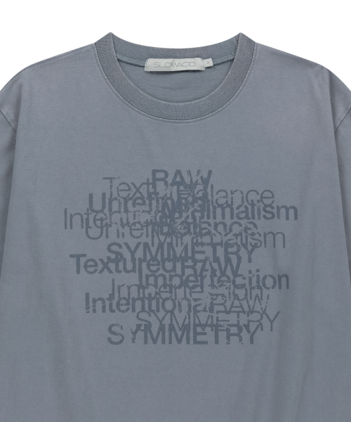 SLOWACID（スローアシッド）の「ウォッシュドコンセプトレイヤー半袖Tシャツ[グレーシュブルー]（Tシャツ/カットソー・レディース・その他・SMALL/MEDIUM/LARGE/X-LARGE）」の3枚目の写真