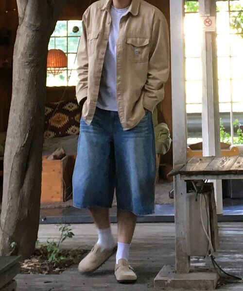 TOFFEE(トフィー)の「ウォッシュドバミューダデニムパンツ(ブルー)(その他パンツ・メンズ・その他・SMALL/MEDIUM/LARGE/X-LARGE)」の11枚目の写真