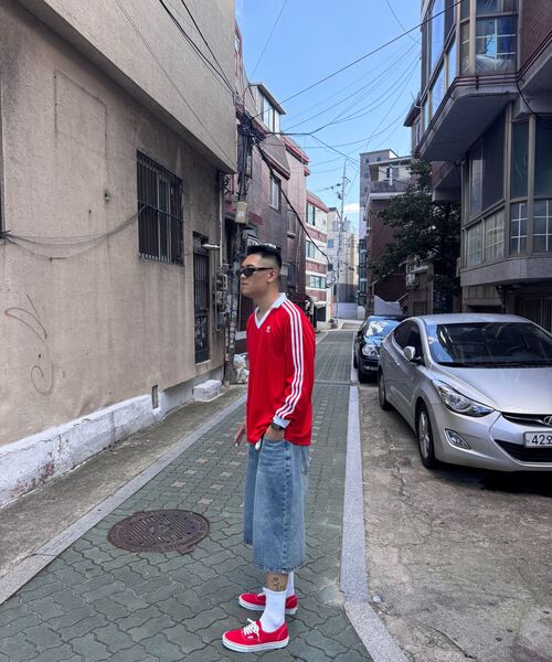 TOFFEE(トフィー)の「ウォッシュドバミューダデニムパンツ(ブルー)(その他パンツ・メンズ・その他・SMALL/MEDIUM/LARGE/X-LARGE)」の8枚目の写真