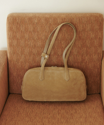TTUDEMENT（トュードメント）の「SUEDE BOWLING SHOULDER BAG BEIGE（ショルダーバッグ）」