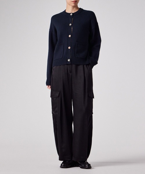 ウィメンズ スワール ボタン カーディガン / 255554 585N